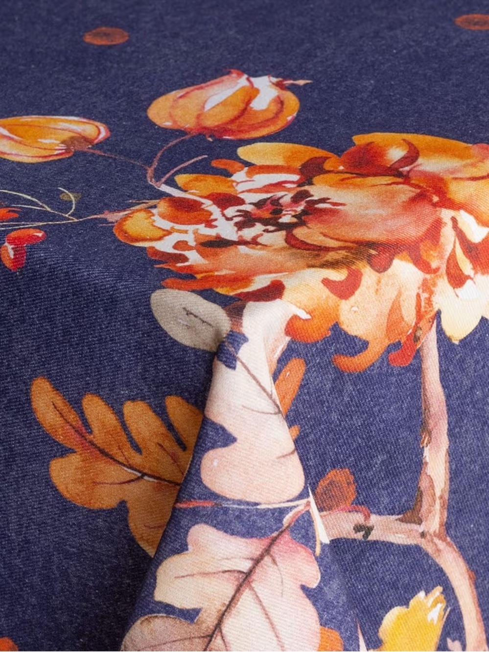 Maison D' Hermine Table Cloth Square Table 100% Cotton 54 X 54 Kelim - Infinity) - Picture 9 of 11